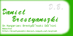 daniel brestyanszki business card